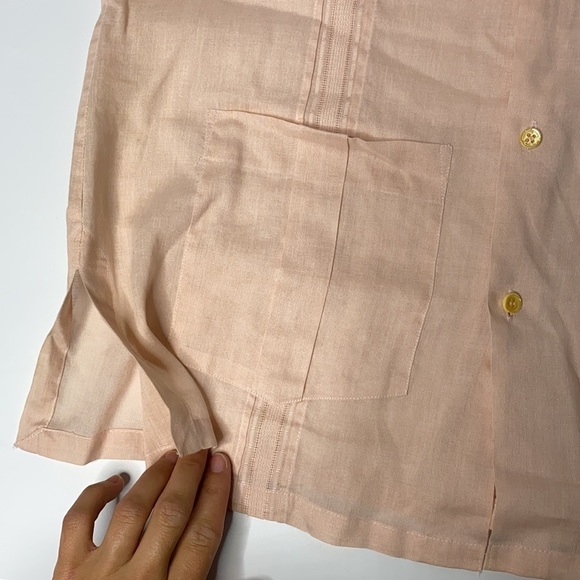 Oscar de la Renta Pink Vintage Button Up - Picture 8 of 9